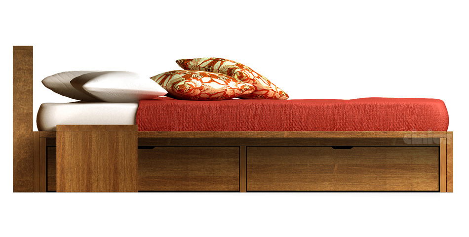  Bett - Comodo  / Futonbett / Massivholzbetten / massivholzbetten / Holzbetten / futonbetten / Japanische Bett / Holzbetten Design cinius