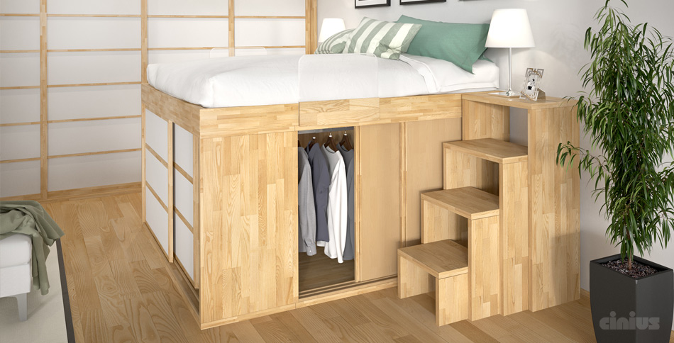  Bett - Impero  / Futonbett / Massivholzbetten / massivholzbetten / Holzbetten / futonbetten / Japanische Bett / Holzbetten Design letto_giapponese_legno_impero_big