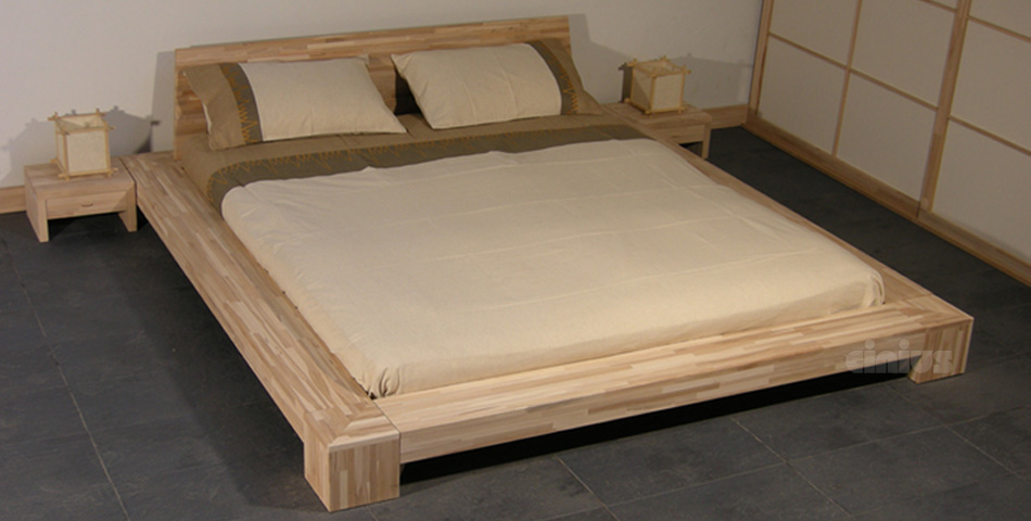  Bett - Isola  / Futonbett / Massivholzbetten / massivholzbetten / Holzbetten / futonbetten / Japanische Bett / Holzbetten Design cinius