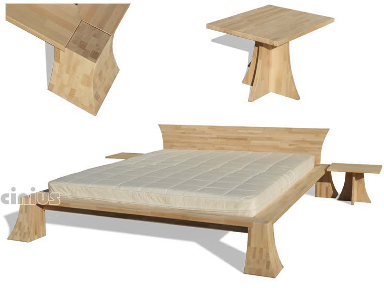  Bett - Pagoda  / Futonbett / Massivholzbetten / massivholzbetten / Holzbetten / futonbetten / Japanische Bett / Holzbetten Design cinius