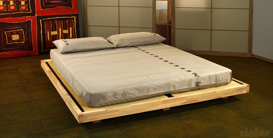  Bett - Luna  / Futonbett / Massivholzbetten / massivholzbetten / Holzbetten / futonbetten / Japanische Bett / Holzbetten Design cinius
