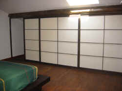 Sliding doors, pannels, shoji for attic, garret