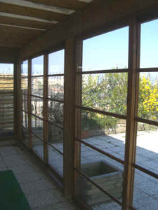 sliding doors, external use pannel with glass, shoji 