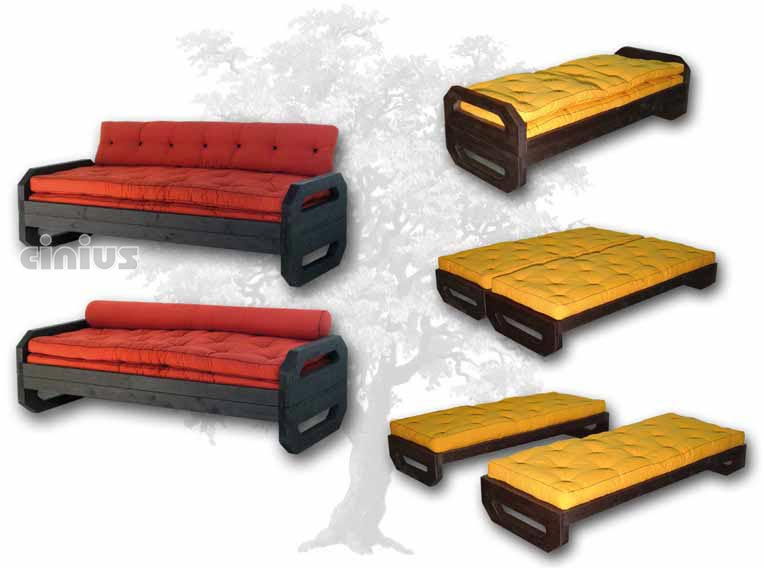 lit deux places futon