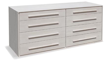 cassettiera 4+4 maniglie lunghe