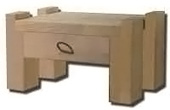 Comodino Kyoto con cassetto