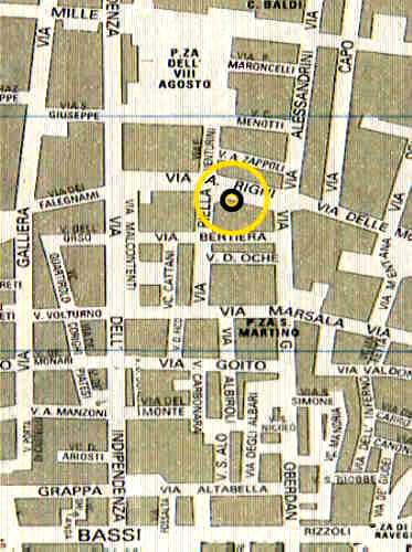 mappa di Bologna