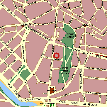 map of Milano