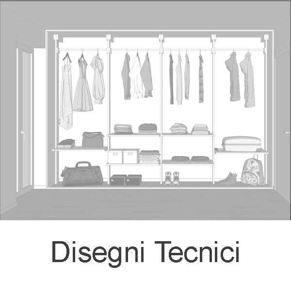 Cabine armadio in legno