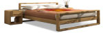 letto giapponese legno Linear