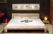 Letto Maru con testata Maru + pannello luce