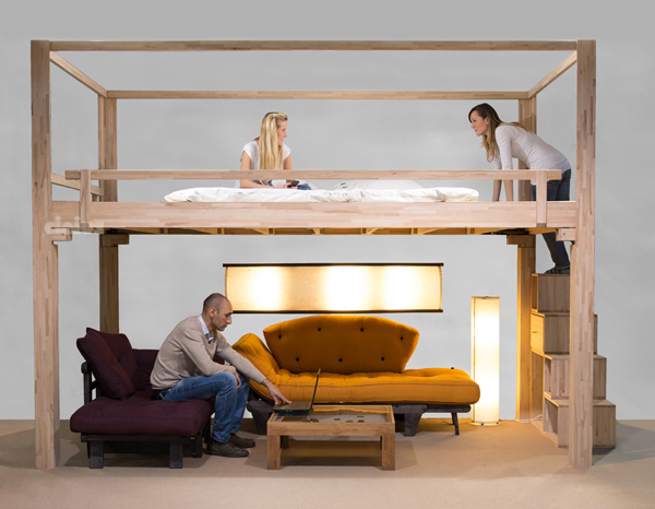 Letto Soppalco Regolabile In Altezza