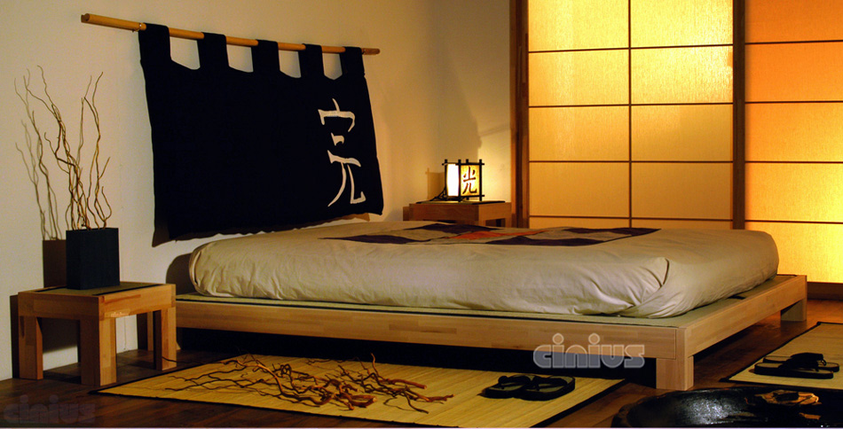 Letto Tatami-Bed di Cinius in legno massello chiaro