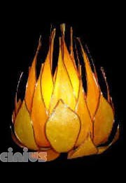 Lampada Scultura in luce "Lotus Tulipa"