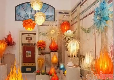 lampade "Sculture in Luce", opere uniche realizzate da Domenico Ciani e Daniele Votta