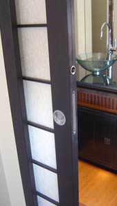porta scorrevole shoji particolare aperta