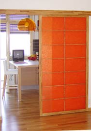 porta scorrevole aperta