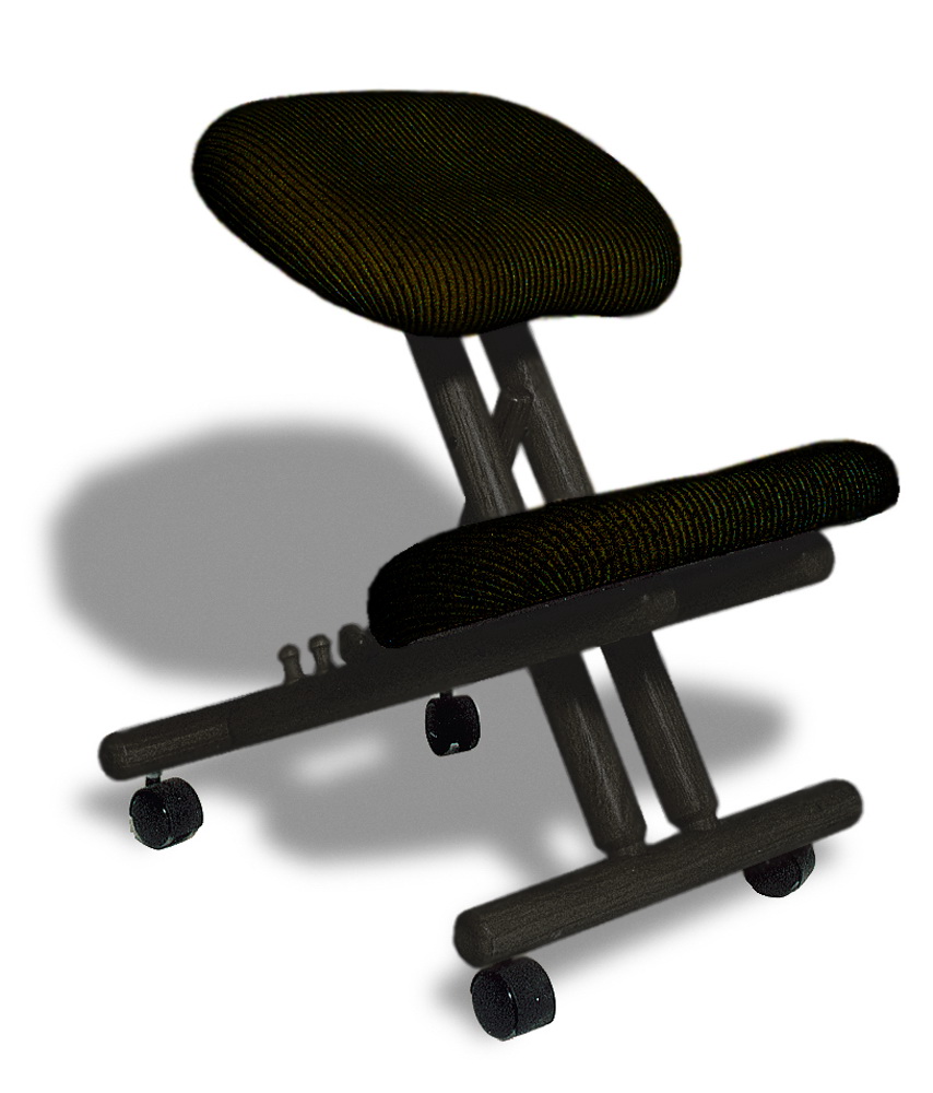 Sedia ergonomica di Cinius in legno, colore nero