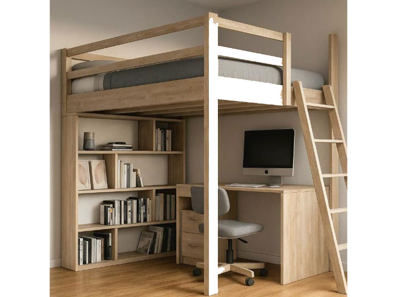 Letto a soppalco Casa su Albero per camerette