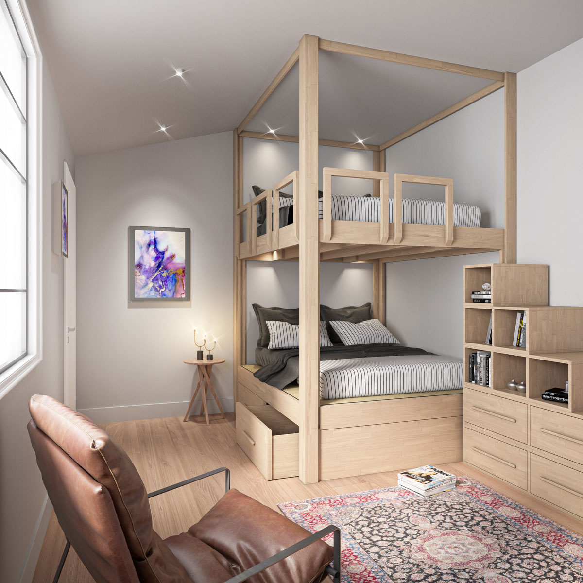SpazioBed Etagenbett von Cinius aus Massivholz