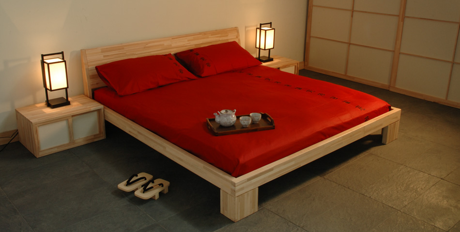  Bett - Aurora  / Futonbett / Massivholzbetten / massivholzbetten / Holzbetten / futonbetten / Japanische Bett / Holzbetten Design cinius