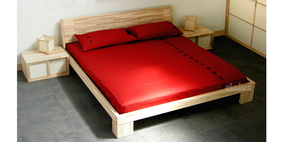  Bett - Aurora  / Futonbett / Massivholzbetten / massivholzbetten / Holzbetten / futonbetten / Japanische Bett / Holzbetten Design cinius