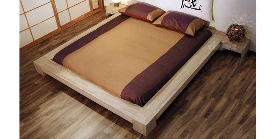 Bett - Isola  / Futonbett / Massivholzbetten / massivholzbetten / Holzbetten / futonbetten / Japanische Bett / Holzbetten Design cinius