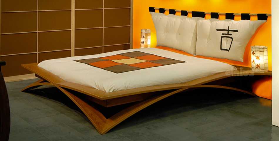  Bett - Gotik-Loto  / Futonbett / Massivholzbetten / massivholzbetten / Holzbetten / futonbetten / Japanische Bett / Holzbetten Design cinius