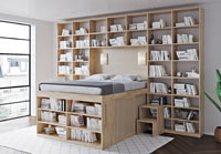 SpazioBed - Bookcase Cinius