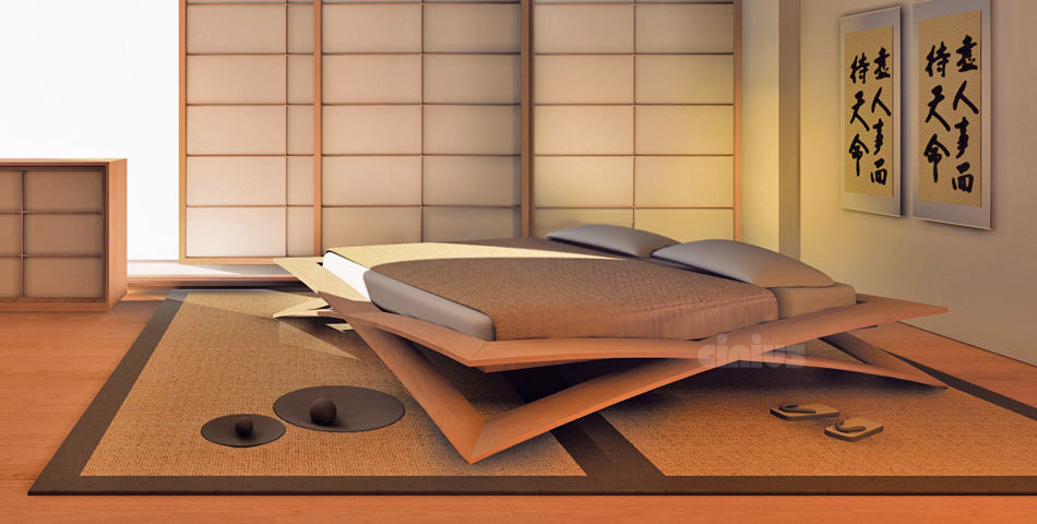 Bed Loto  bed loto japan design cinius 
