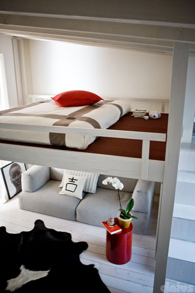 Bed Rising detail bed Sleeping loft furniture, RISING 1