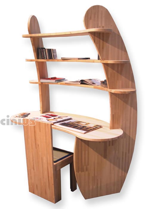 desks avvolgente wood, snap-fit structure  