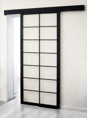 shoji door sliding black 2