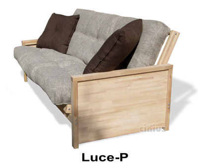 Bed-Sofa Luce Save space. Trasformation sofa . Becomes a single bed simply . The slats are available in different colors . confortableSofa Luce version d