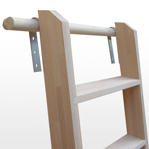 scala legno a pioli - dettaglio aggancio - Aluminum hooks