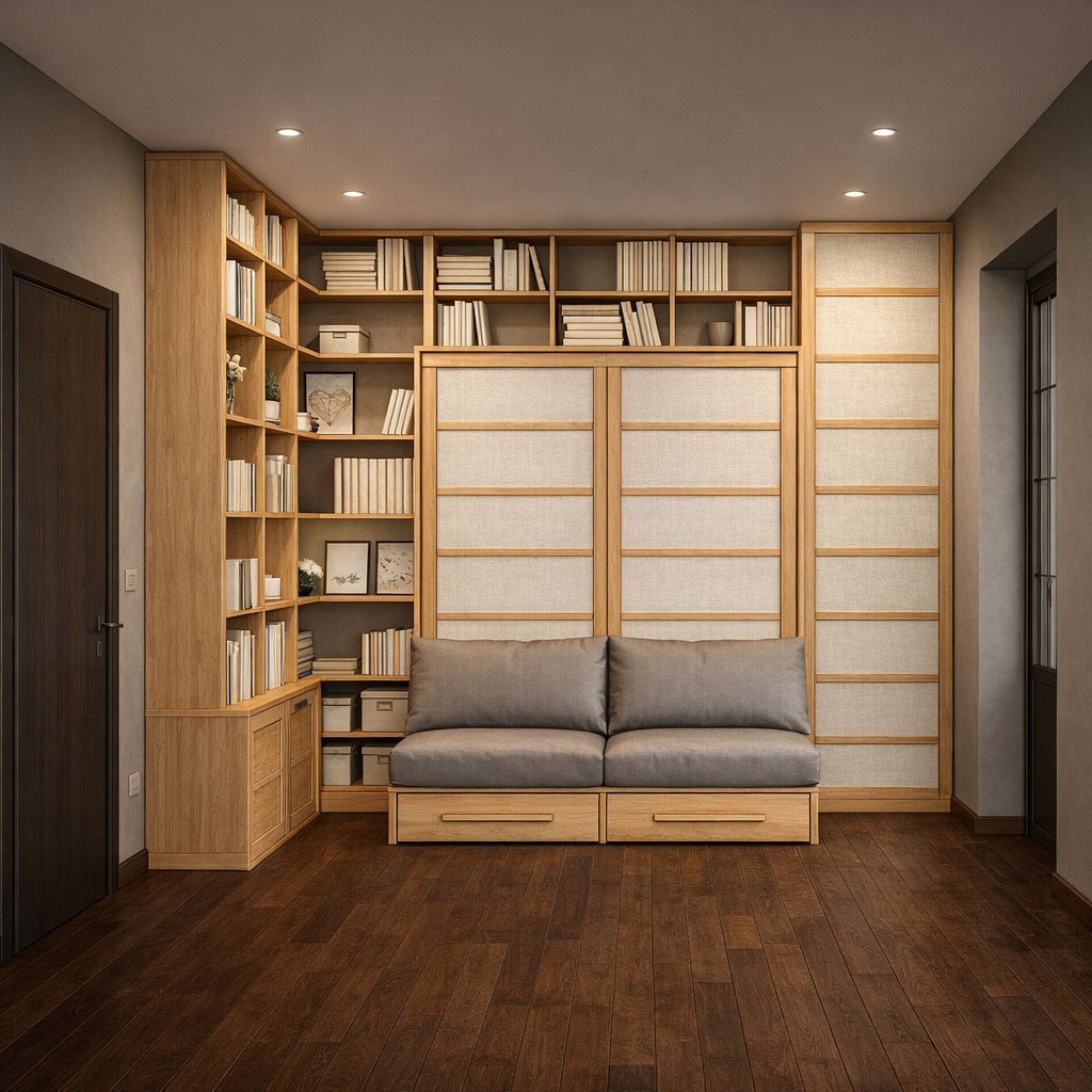 Letto a scomparsa: chiuso