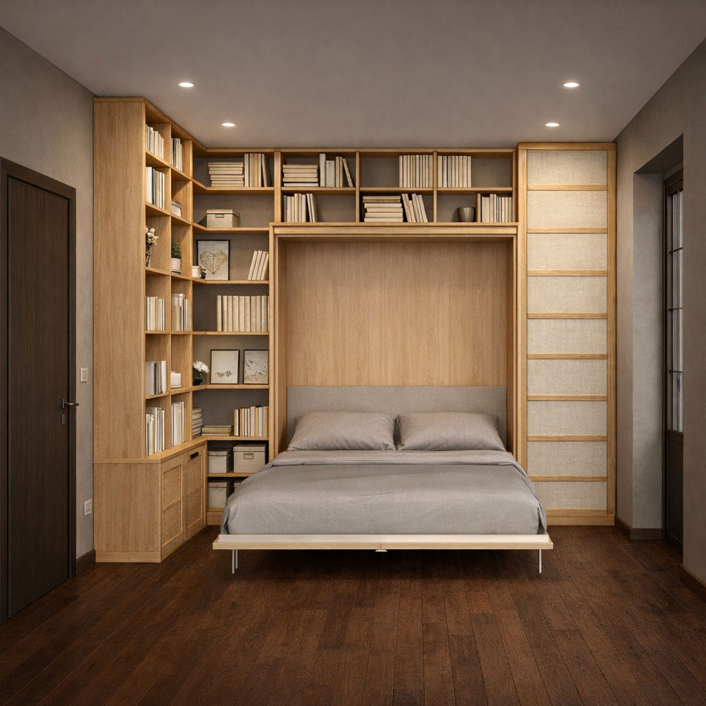 Letto a scomparsa: aperto