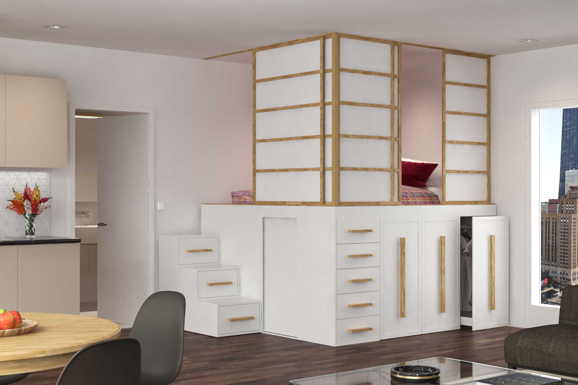 Letto Impero con cameretta