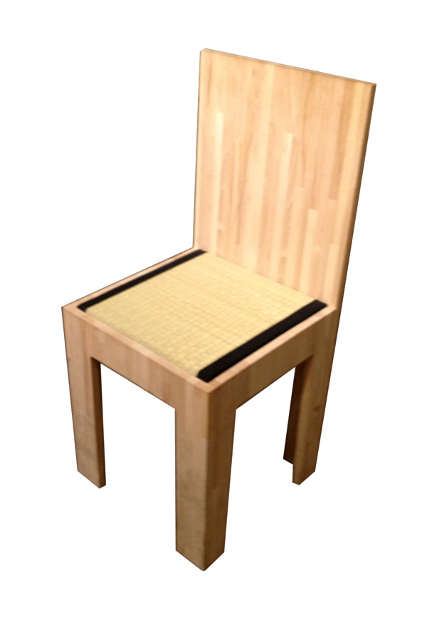 Sedia ergonomica con schienale - MADE IN ITALY. Colore Naturale, seduta  colore naturale - Cinius