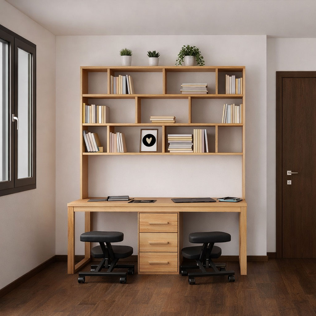 Scrivania su misura in legno